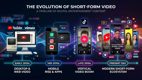 perkembangan video pendek, konten hiburan digital, tren video online, industri kreator digital